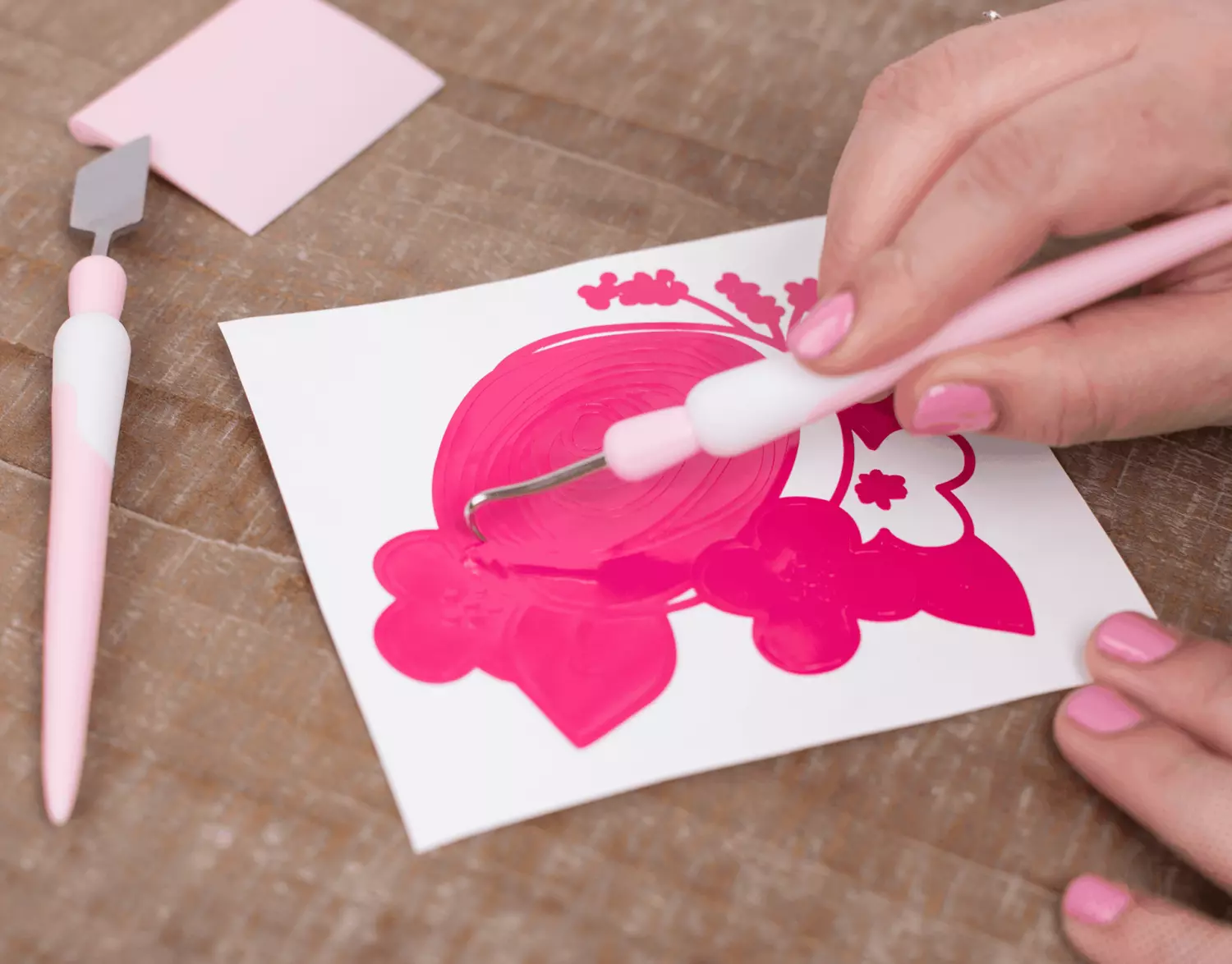 Silhouette toolkit pink detail