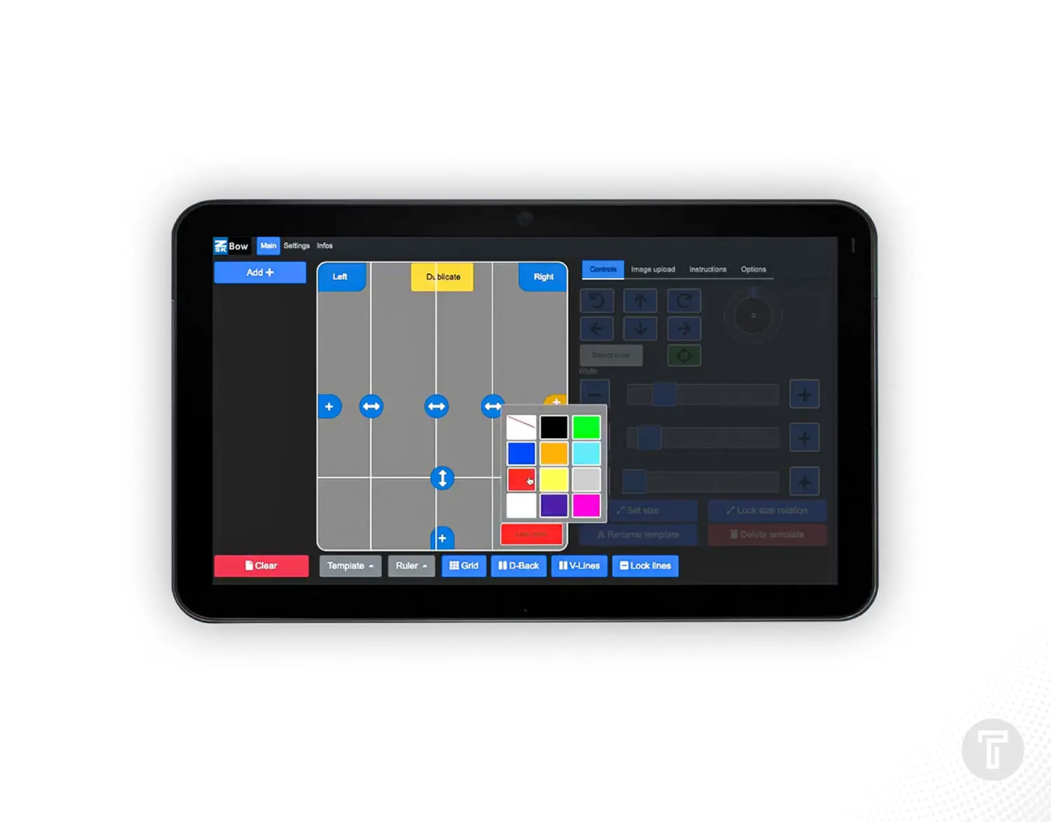 EPS transfer projectie systeem app