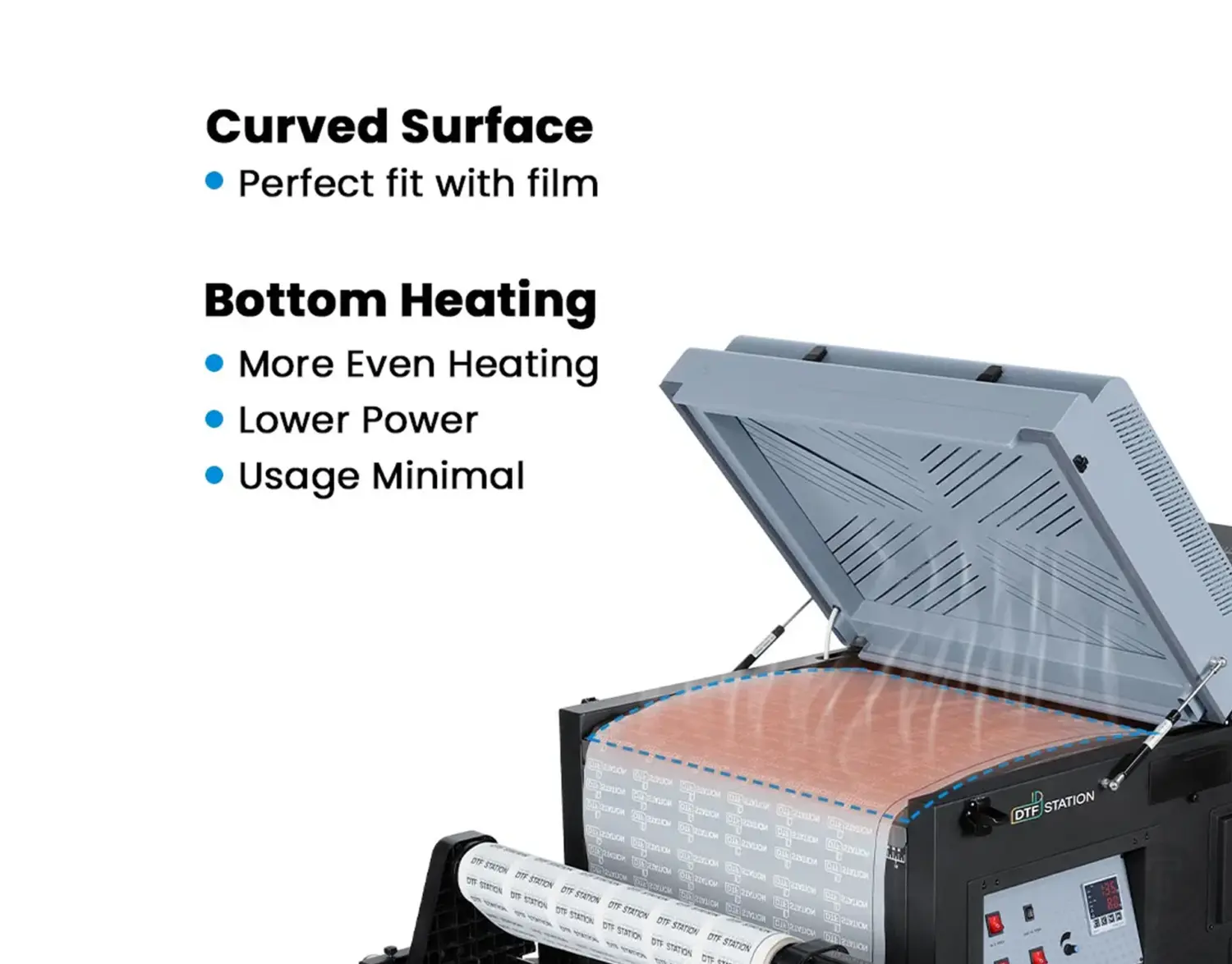 Dtf station miro 24 dtf powder shaker curing