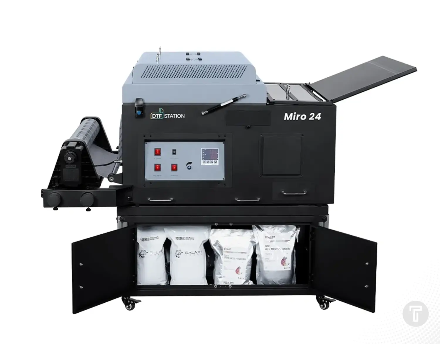 Dtf station miro 24 dtf powder shaker side