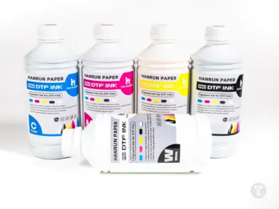 Dtf inkt premium cmyk white detail