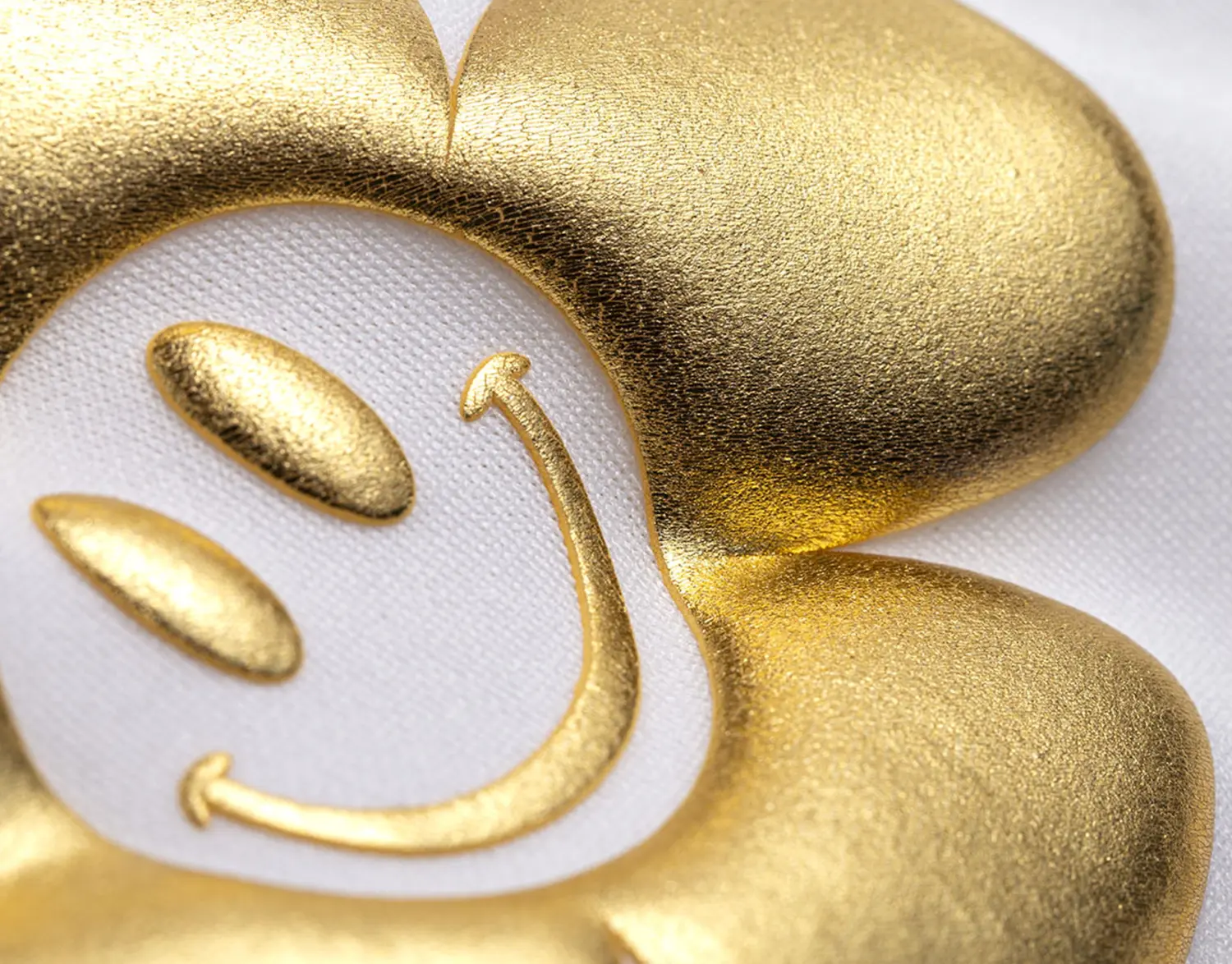 B flex puff metallic gold flexfolie detail 2