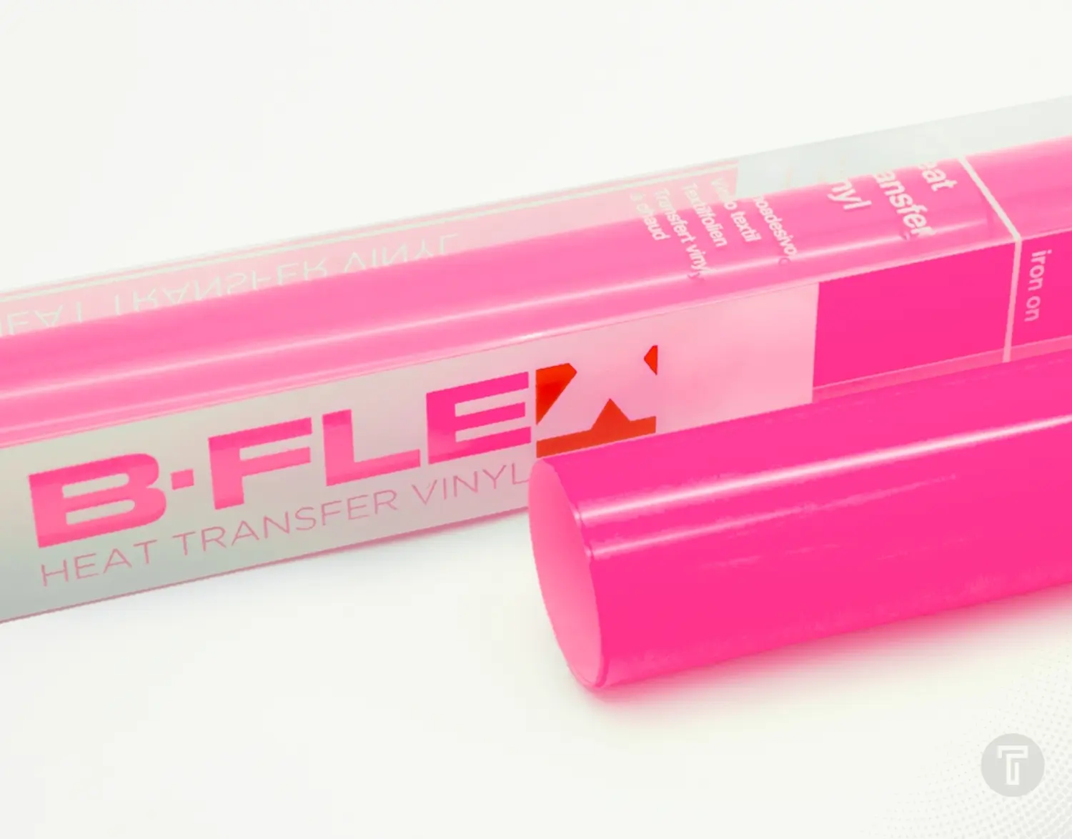 B flex puff neon pink flexfolie detail 1