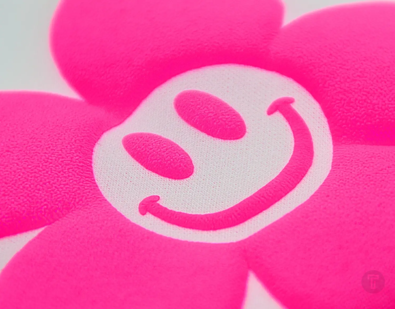 B flex puff neon pink flexfolie detail 2