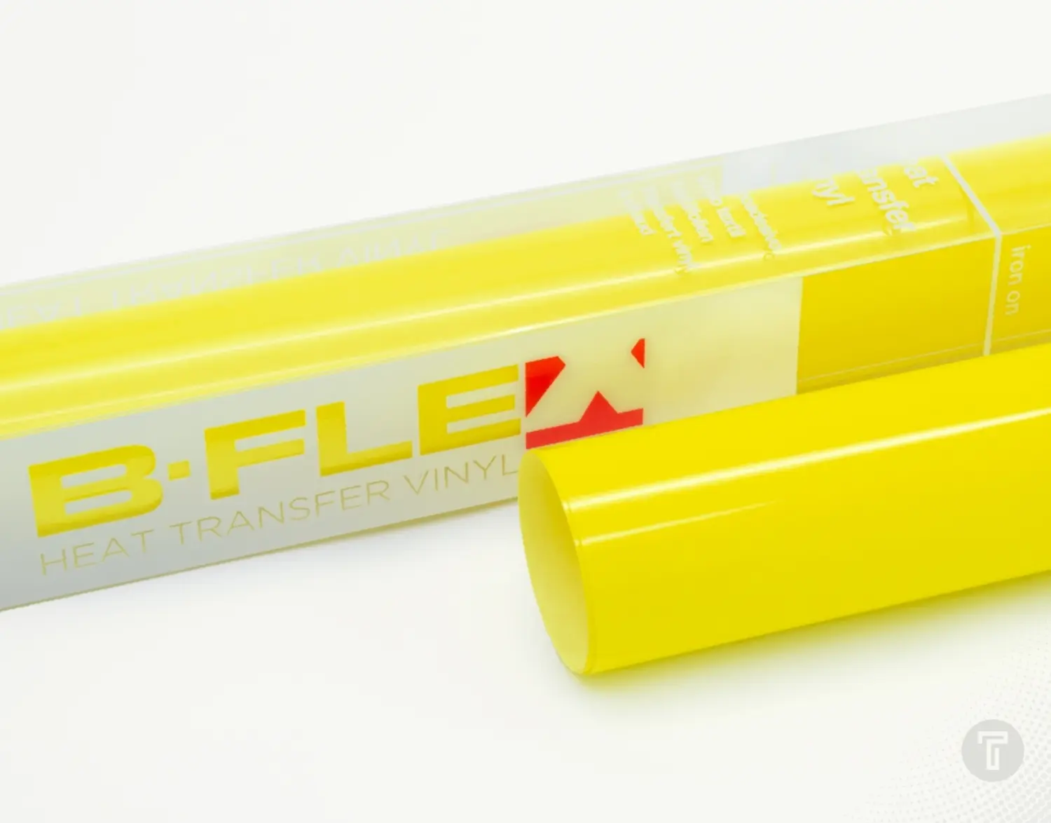 B flex puff neon yellow flexfolie detail 1