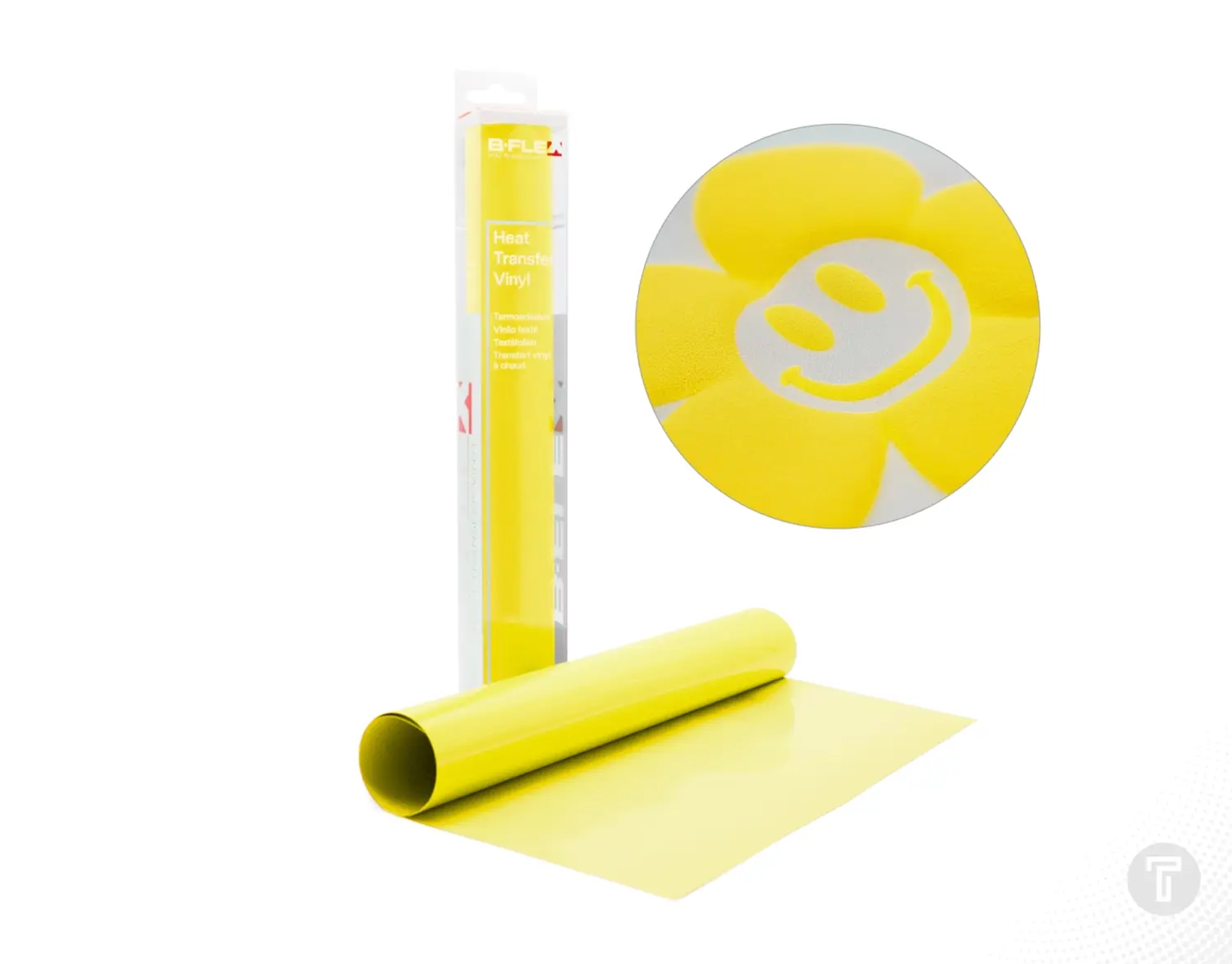 B flex puff neon yellow flexfolie