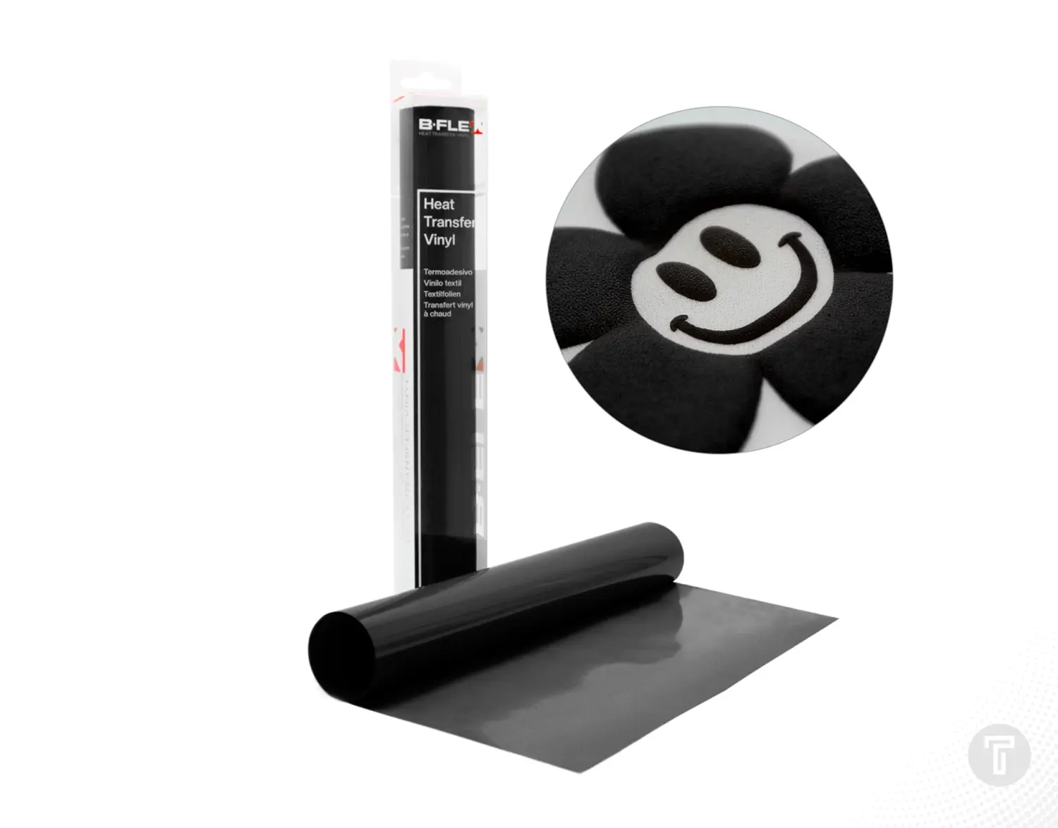 B flex puff regular black flexfolie