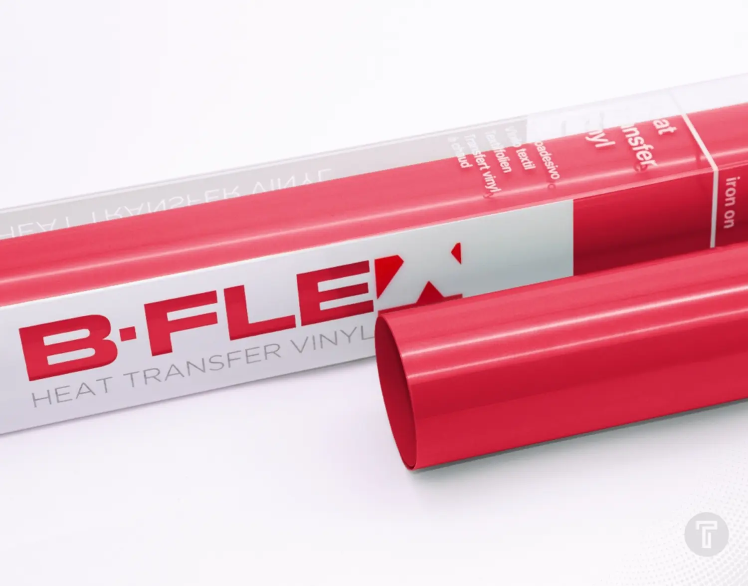 B flex puff regular red flexfolie detail 1