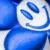 B flex puff metallic blue flexfolie detail 2 B flex puff metallic blue flexfolie detail 2