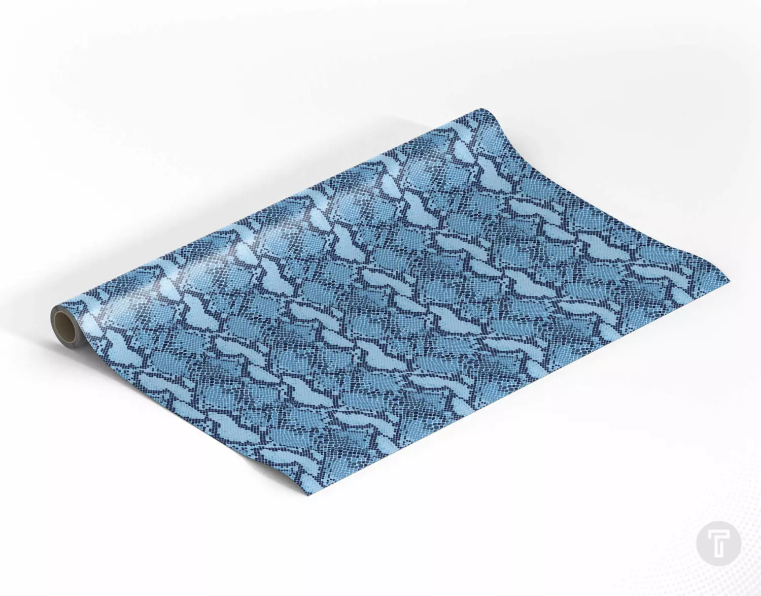 Stahls cad cut patterns blue snake flexfolie 2