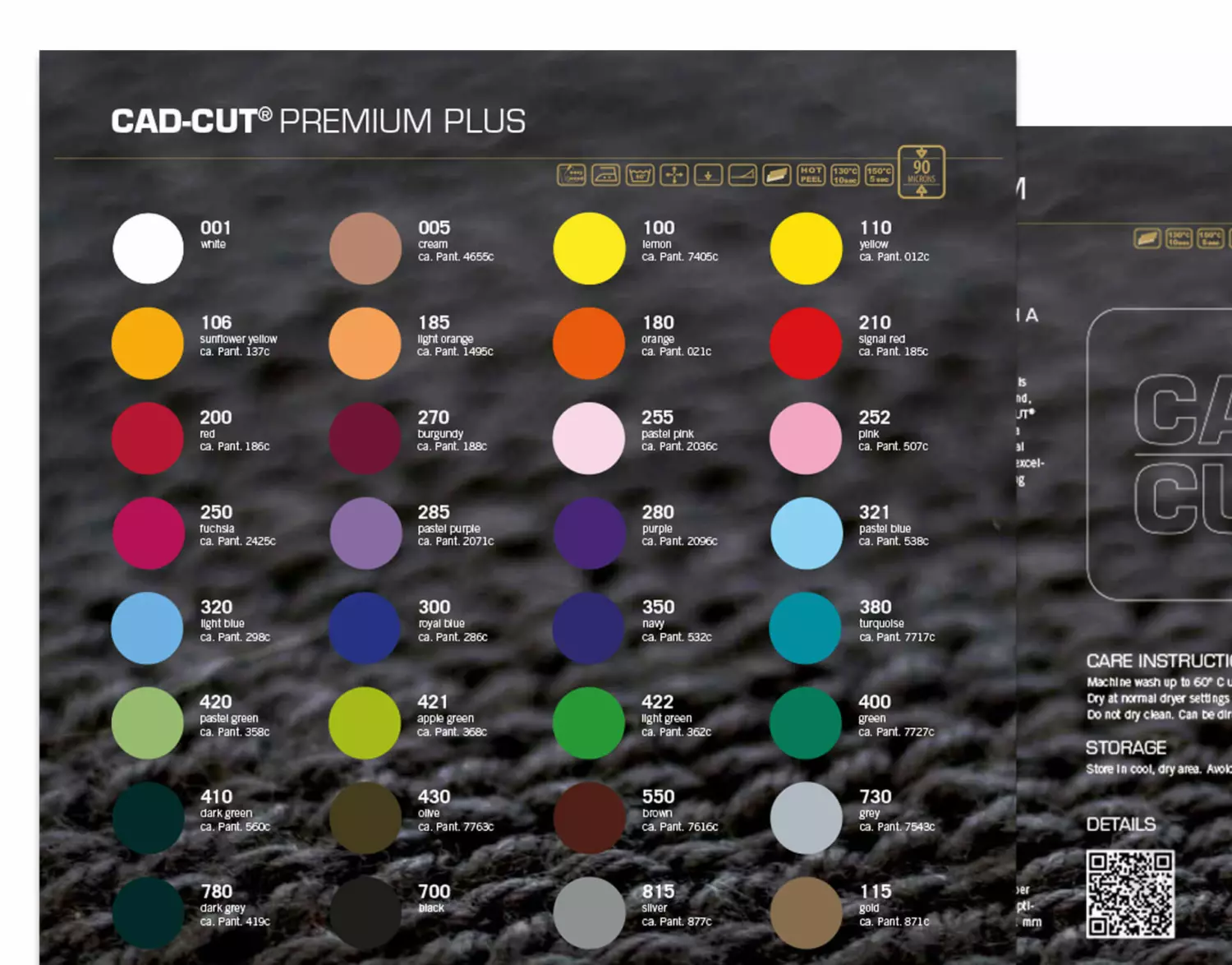 Stahls cad cut premium plus kleurenkaart detail