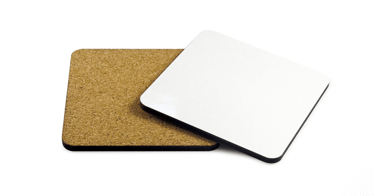 Acryl-Sublimation untersetzer mit Kork rücken, kunden spezifische Druck unterset