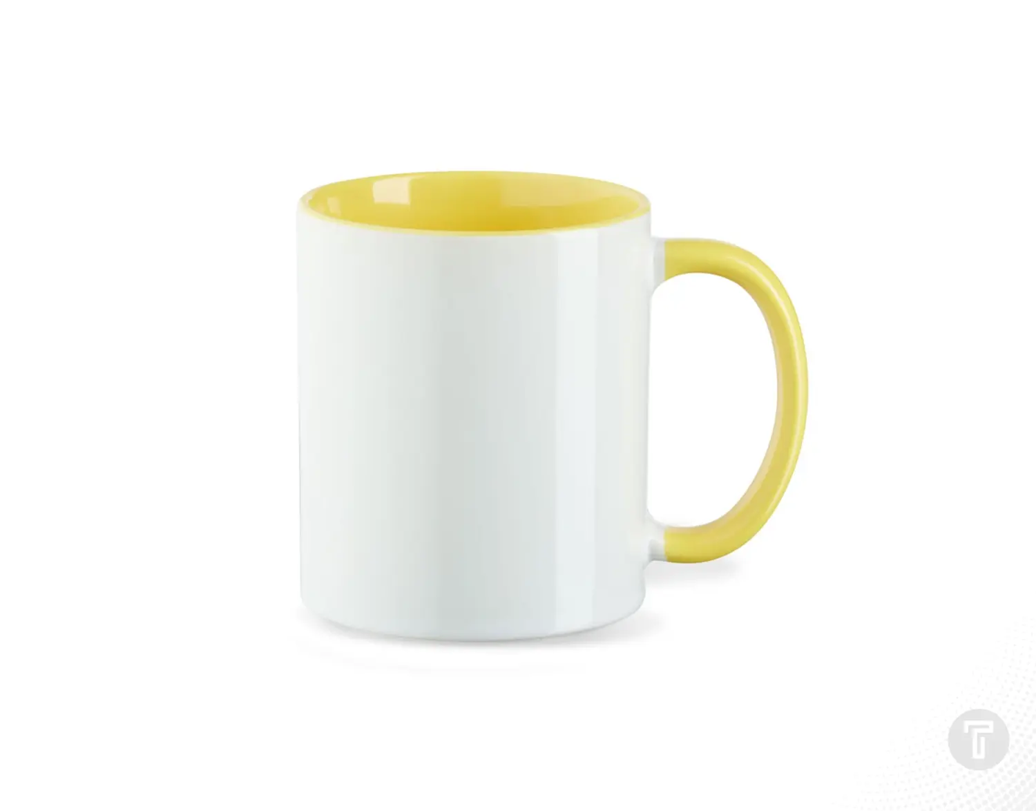 Sublimatie mok two tone geel