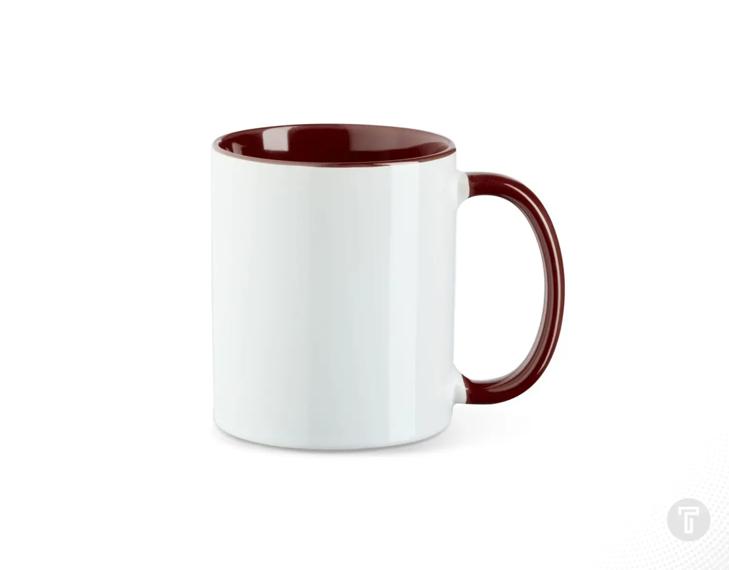 Sublimatie mok two tone maroon