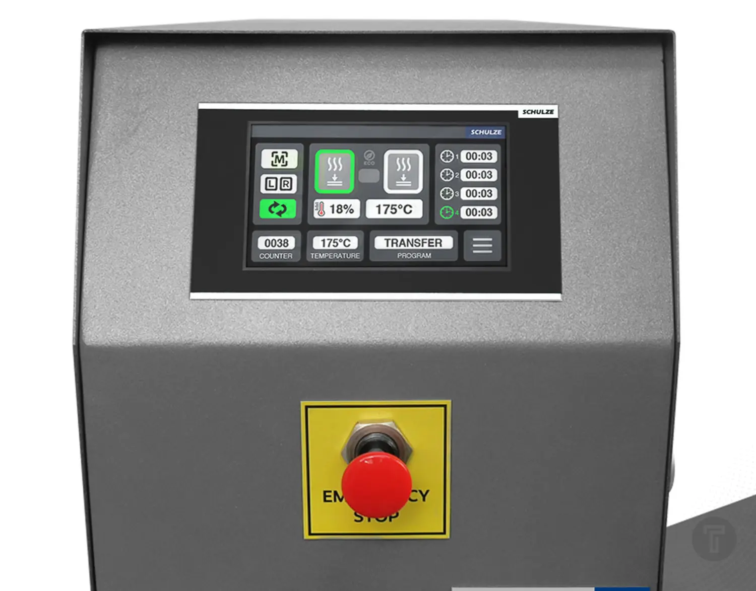 Schulze air power automatic press display