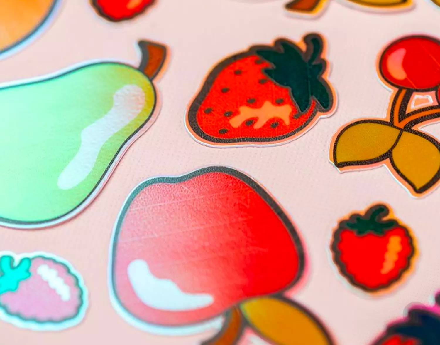 Silhouette sticker sheets iridescent detail