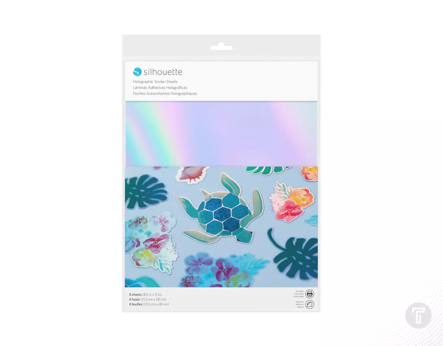 Silhouette holographic sticker sheets 8