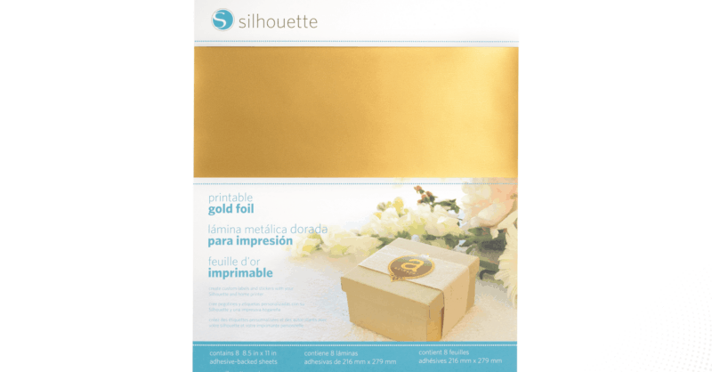 Gold Foil Printable Labels Inkjet Printable: Rose Gold Foil