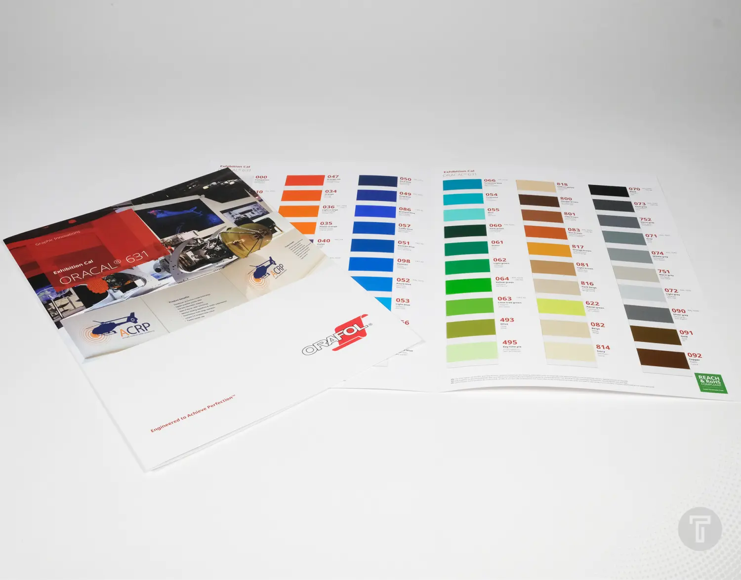 Oracal 631 kleurenkaart