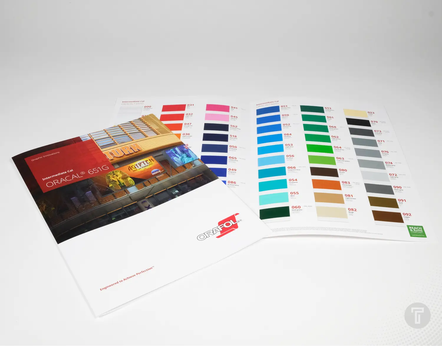 Oracal 651 kleurenkaart